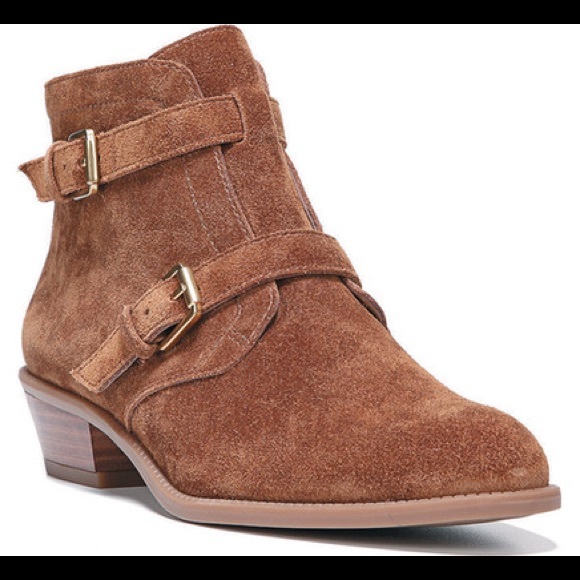 CLOSET CLOSING Franco Sarto Rynn Suede Ankle Bootie - Picture 7 of 7